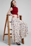 Zivame Aire Free Flowing Rayon Palazzo Skirt-Beige Floral — thumbnail 7