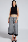 Zivame Aire Bi-color Tailored Culottes-Black — thumbnail 5