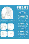 PeeSafe - Toilet Seat Sanitizer Spray 75 ML - Mint Green — thumbnail 3