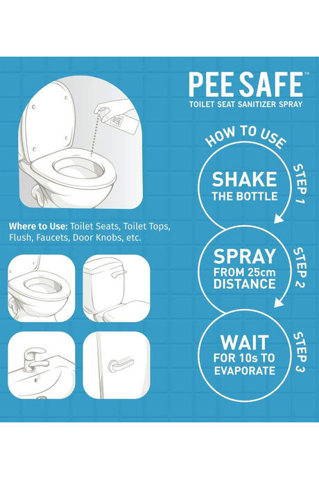 PeeSafe - Toilet Seat Sanitizer Spray 75 ML - Lavender — image 3