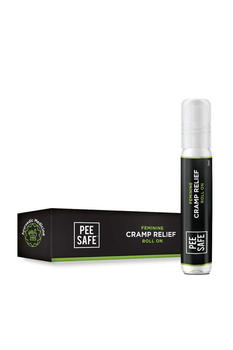 Pee Safe Feminine Cramp Relief Roll On for Period Pain - 10 ML - White — image 5