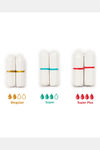 PeeSafe Organic Cotton Tampon Super Plus (Pack Of 16) - White — thumbnail 4