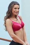Zivame True Curv Single Layered Non Wired 3/4th Coverage Sag Lift Bra-Bright Rose — thumbnail 3