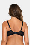 Parfait  Padded Wired Medium Coverage Long Line Bra - Black — thumbnail 2