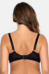 Parfait  Padded Wired Medium Coverage T-Shirt Bra - Red and Black — thumbnail 2