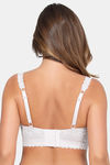 Parfait Lightly Lined Non Wired Full Coverage Bralette - Pearl White — thumbnail 3
