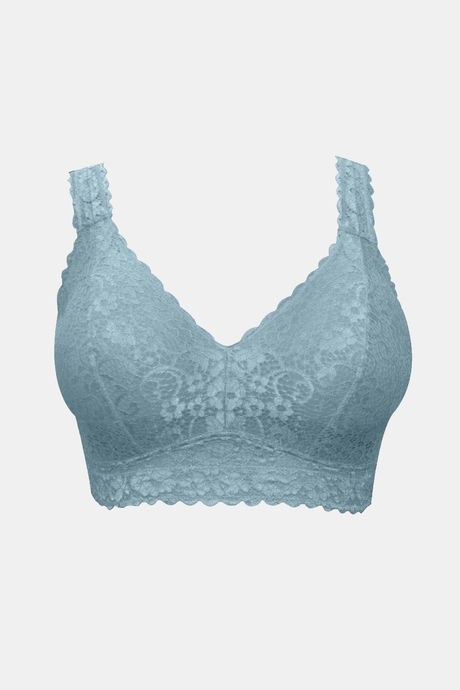 Parfait Lightly Lined Non Wired Full Coverage Bralette - Stone Blue — image 5