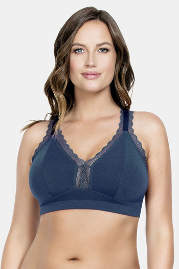 navy lace bralette