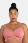 Parfait Lightly Lined Non Wired Full Coverage Bralette - Pink Blush — thumbnail 1