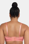 Parfait Lightly Lined Non Wired Full Coverage Bralette - Pink Blush — thumbnail 2