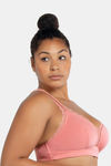 Parfait Lightly Lined Non Wired Full Coverage Bralette - Pink Blush — thumbnail 3