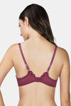 Parfait Padded Wired Full Coverage Long Line Bra - Deep Cherry — thumbnail 3