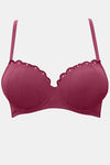 Parfait Padded Wired Full Coverage Long Line Bra - Deep Cherry — thumbnail 4