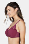 Parfait Lightly Lined Wired Full Coverage T-Shirt Bra - Deep Cherry — thumbnail 2