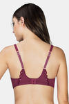 Parfait Lightly Lined Wired Full Coverage T-Shirt Bra - Deep Cherry — thumbnail 3