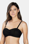 Parfait Lightly Lined Non-Wired Full Coverage Tube Bra - Black — thumbnail 2