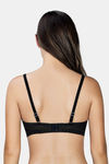 Parfait Lightly Lined Non-Wired Full Coverage Tube Bra - Black — thumbnail 3