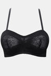 Parfait Lightly Lined Non-Wired Full Coverage Tube Bra - Black — thumbnail 4