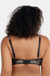Parfait Padded Non-Wired Full Coverage Bralette - Black w Floral — thumbnail 3