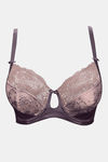Parfait Lightly Lined Wired Medium Coverage Sag Lift Bra - Plum w Nostalgia Rose — thumbnail 4