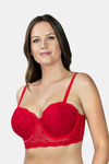 Parfait Padded Wired Full Coverage Strapless Bra - Racing Red — thumbnail 2