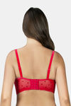Parfait Padded Wired Full Coverage Strapless Bra - Racing Red — thumbnail 3