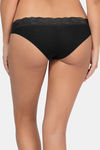 Parfait Medium Rise Half Coverage Bikini Panty - Black — thumbnail 2