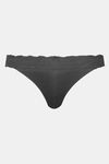 Parfait Medium Rise Half Coverage Bikini Panty - Black — thumbnail 4