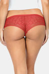 Parfait Mid Rise Hipster Panty - Red — thumbnail 3