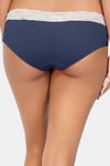 Parfait High Rise Full Coverage Hipster Panty - Navy — thumbnail 2