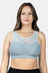 Parfait Non Padded Racerback Sports Bra - Granite Blue — thumbnail 1