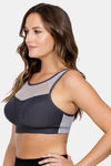 Parfait Moisture Wicking Non Padded Sports Bra - Grey — thumbnail 2