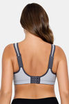 Parfait Moisture Wicking Non Padded Sports Bra - Grey — thumbnail 3