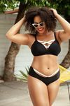 Parfait Lauren Triangle Swim Top - Black — thumbnail 4