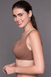 Zivame No Spill Padded Non Wired 3/4th Coverage T-Shirt Bra-Nutmeg — thumbnail 2