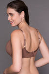 Zivame No Spill Padded Non Wired 3/4th Coverage T-Shirt Bra-Nutmeg — thumbnail 3
