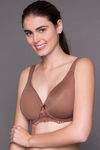 Zivame No Spill Padded Non Wired 3/4th Coverage T-Shirt Bra-Nutmeg — thumbnail 4