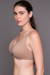 Zivame True Curv No Spill Padded Wired 3/4th Coverage T-Shirt Bra-Brown — thumbnail 2
