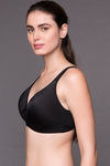 Zivame No Spill Padded Non Wired 3/4th Coverage T-Shirt Bra-Black — thumbnail 2