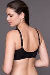 Zivame No Spill Padded Non Wired 3/4th Coverage T-Shirt Bra-Black — thumbnail 3
