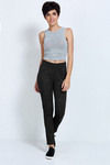 Zivame Contour Chic True Fit Printed Ponte Leggings-Black — thumbnail 5