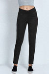 Zivame Contour Chic True Fit Printed Ponte Leggings-Black — thumbnail 6