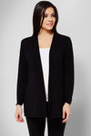 Zivame Made For Moms Front Open Full Sleeves Maternity Shrug-Black — thumbnail 4