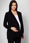 Zivame Made For Moms Front Open Full Sleeves Maternity Shrug-Black — thumbnail 5