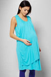 Zivame Made For Moms Sleeveless Maternity And Nursing Dress-Blue — thumbnail 5