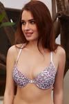 Zivame Push Up Wired Low Coverage T-Shirt Bra-Floral Pt — thumbnail 2