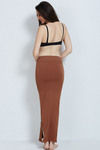Zivame Medium Control Mermaid Saree Shapewear ™- Brown — thumbnail 3