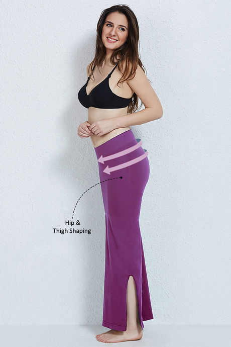 Zivame Medium Control Mermaid Saree Shapewear ™-Purple — image 2
