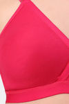 Planetinner Non Padded Crossfit Full Coverage T-Shirt Bra - Dark Pink — thumbnail 6