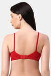 PLANETinner Non Padded Non Wired Super Support Bra - Maroon — thumbnail 2